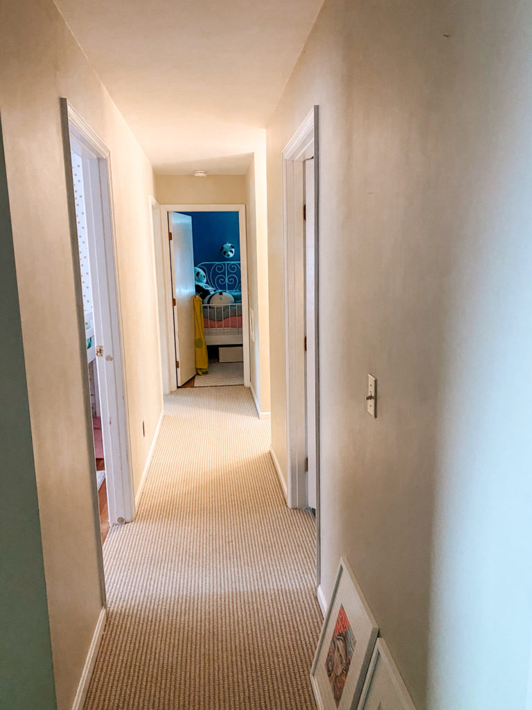 Our Fun and Funky Hallway with Removable Wallpaper - My Life and Kids