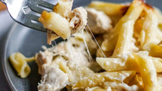 Pasta Chicken Alfredo Freezer Casserole - My Life and Kids