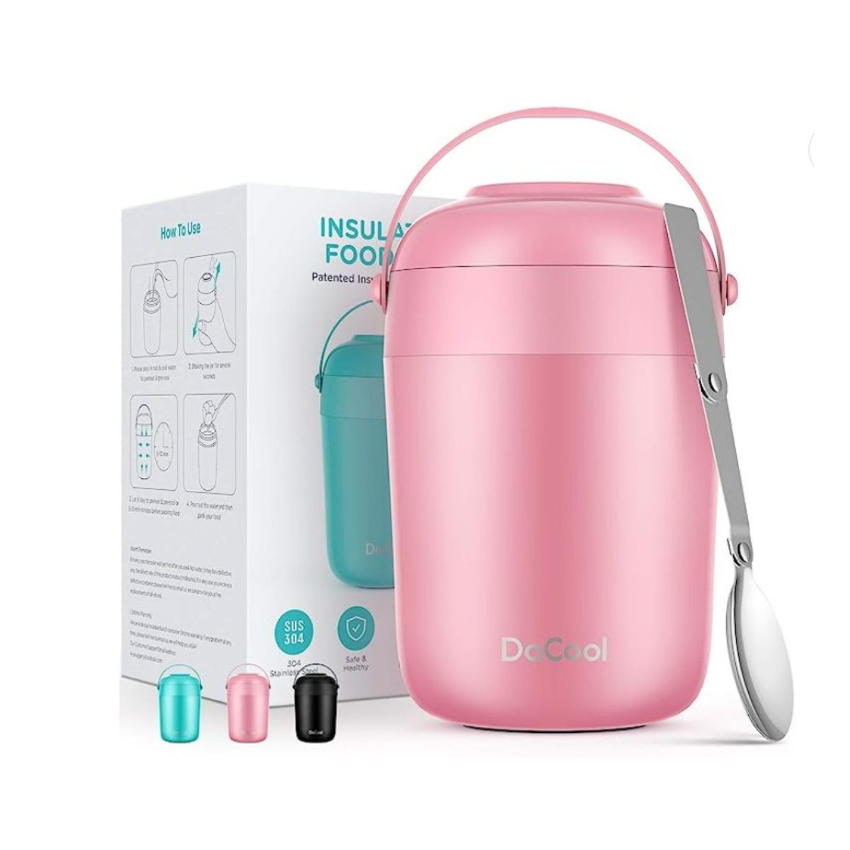 DaCool pink thermos