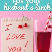 Pinterest pin highlighting 250 fun and flirty lunch box notes for your husband