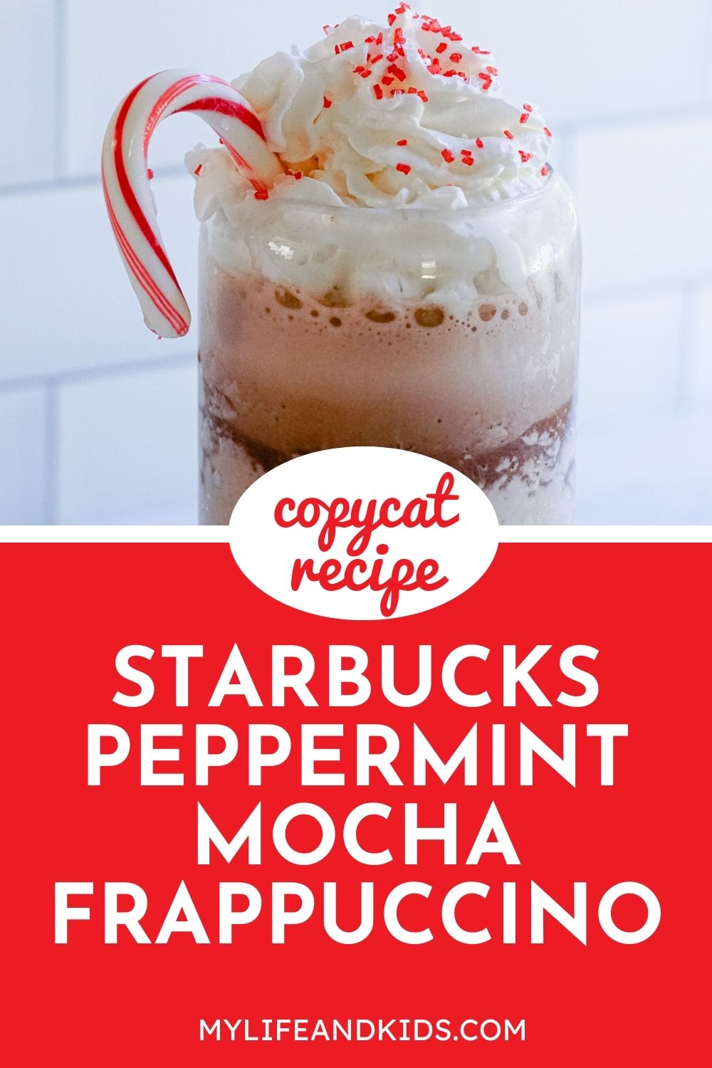 Easy Peppermint Mocha Frappuccino Starbucks Copycat Recipe - My Life ...