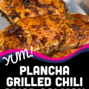 Plancha Grilled Chili Crisp Salmon Recipe Pin