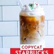 Starbucks Copycat Sugar Cookie Latte Recipe Hot and Iced Pin