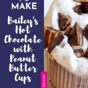 Baileys Hot Chocolate with Peanut Butter Cups Pin