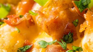 Cheesy Chicken Tater Tot Bacon Ranch Crock Pot Casserole - My Life ...