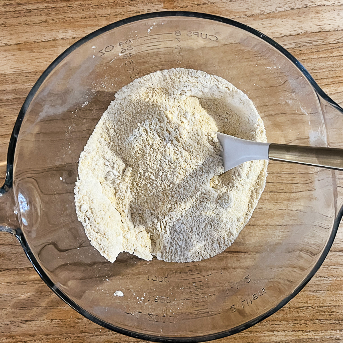 Cracker Barrel Cornbread Muffins Copycat Recipe Step 1 - Mix dry ingredients