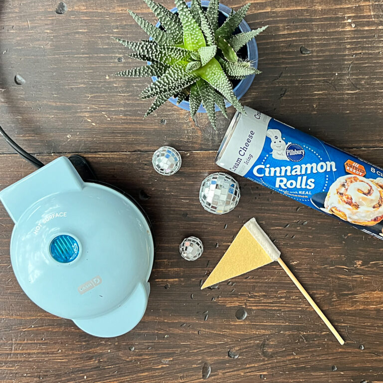 Easy Cinnamon Roll Waffles in the Dash Mini Waffle Maker My Life and Kids