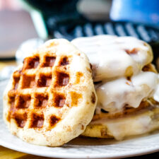 Easy Cinnamon Roll Waffles in the Dash Mini Waffle Maker - My Life ...