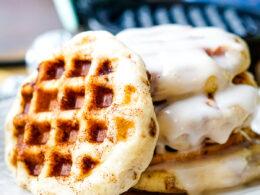 Easy Cinnamon Roll Waffles in the Dash Mini Waffle Maker - My Life ...